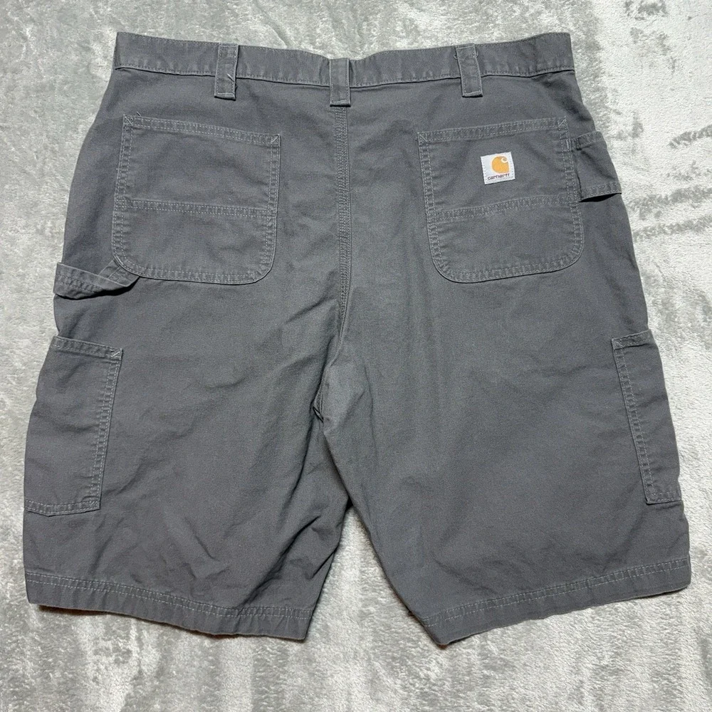 Carhartt B147 FAT Original Fit‎ Mens Gray Canvas Work Shorts Size 40 Utility